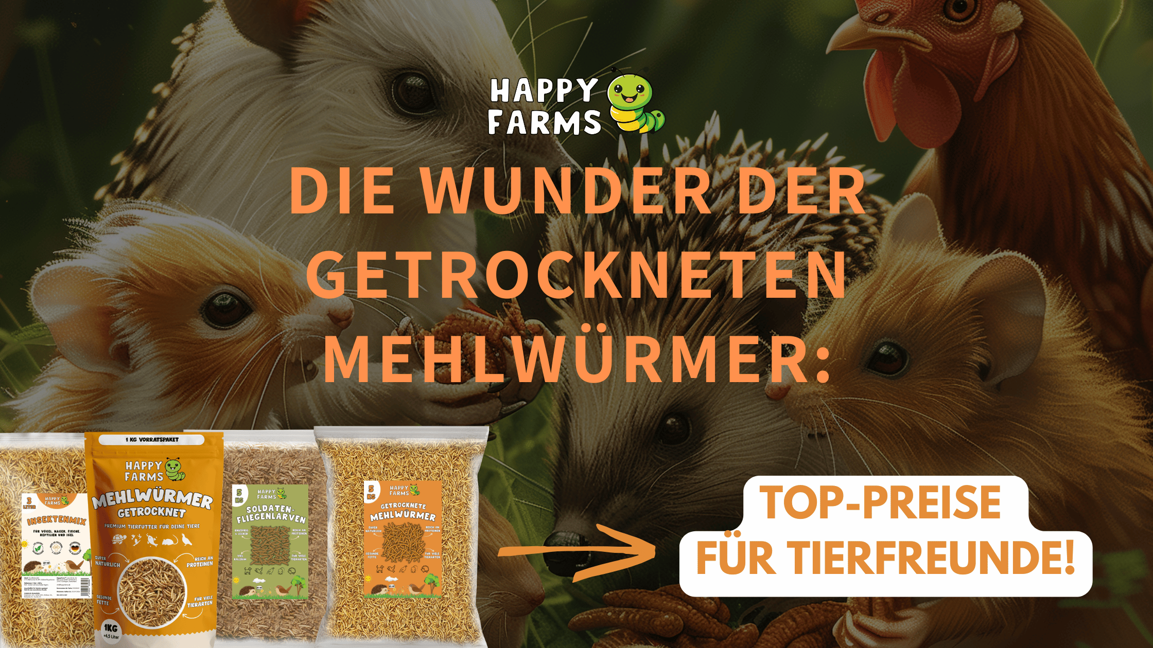 Soldatenfliegenlarven 5 kg - für Wildvögel und Heimtiere Soldatenfliegenlarven 5 kg - für Wildvögel und Heimtiere