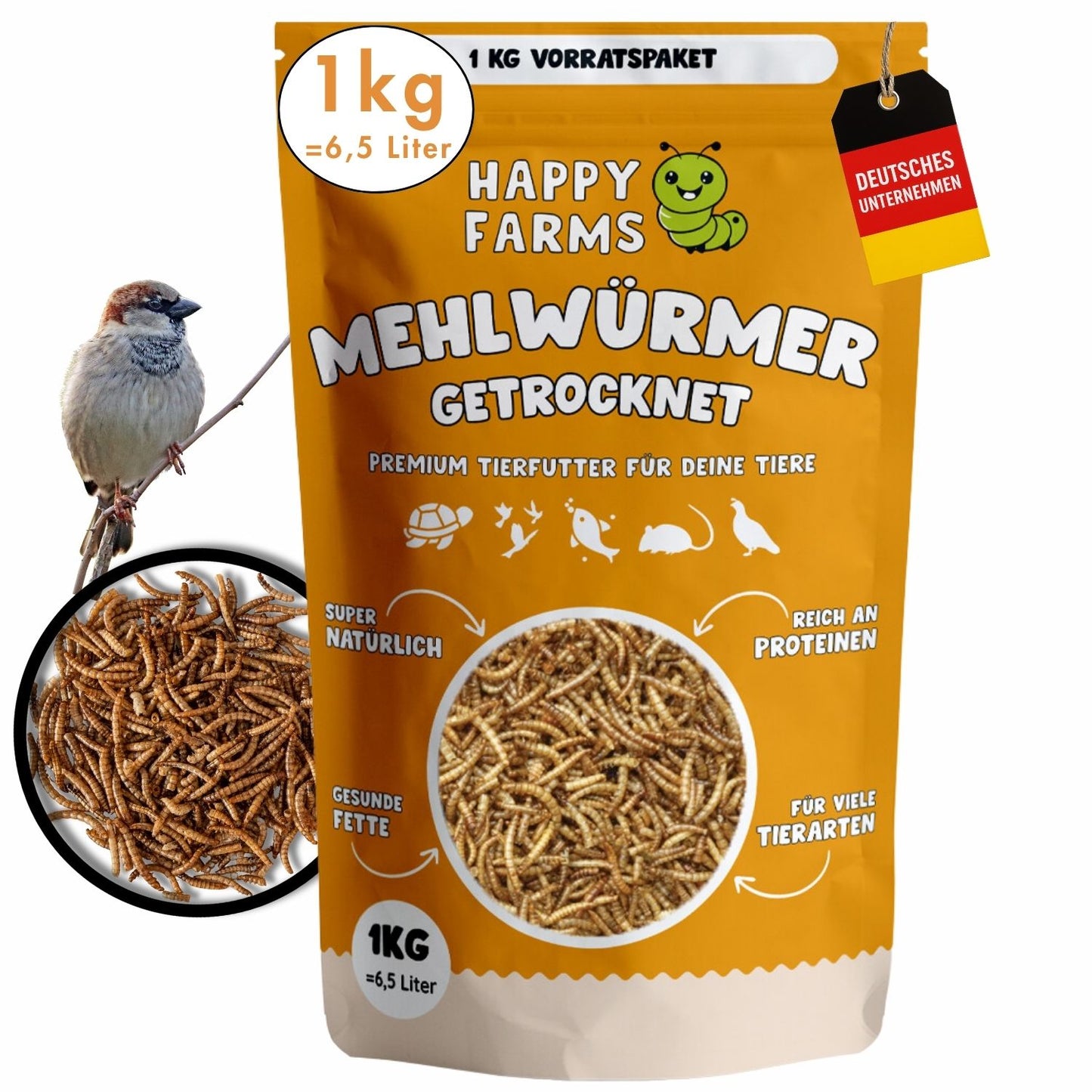 Gedroogde meelwormen (FR)
