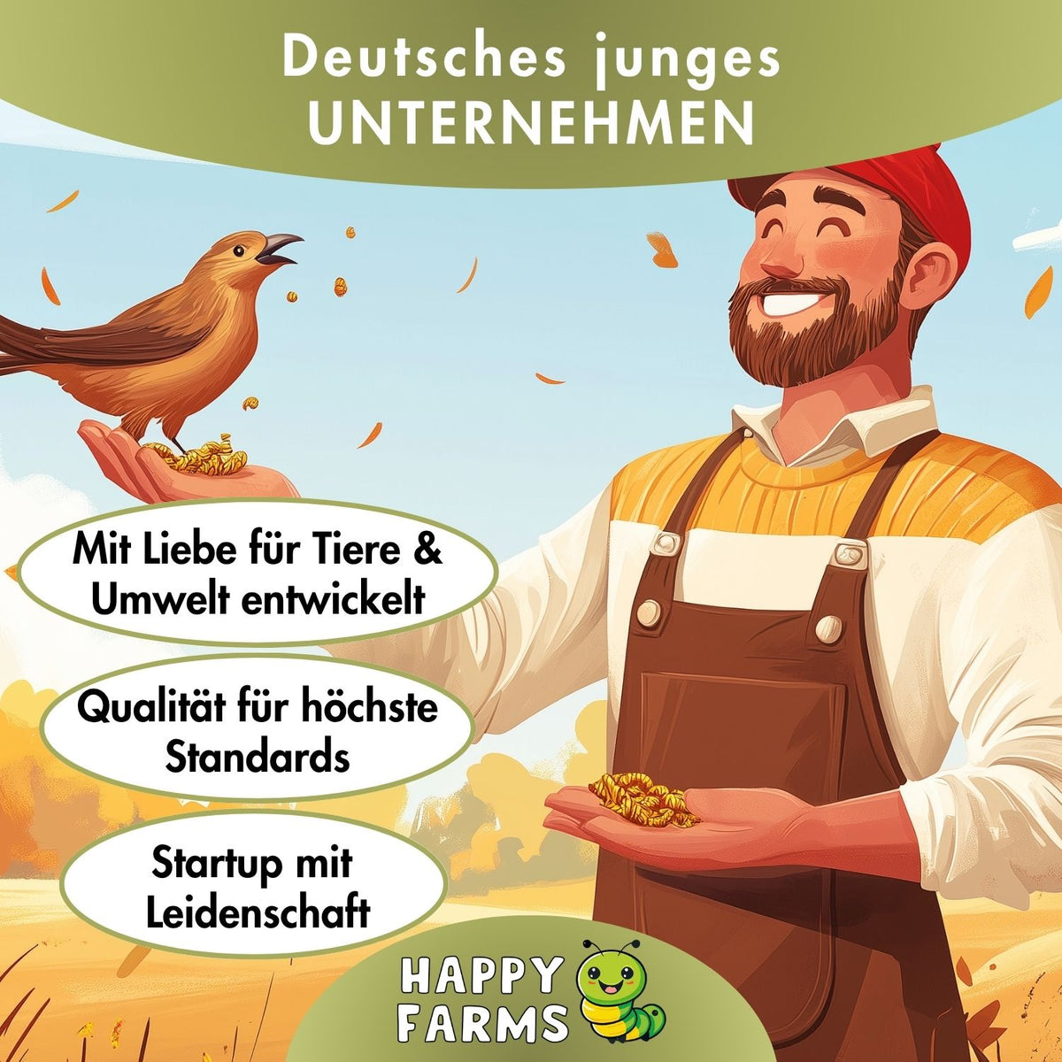 Soldatenfliegenlarven über uns