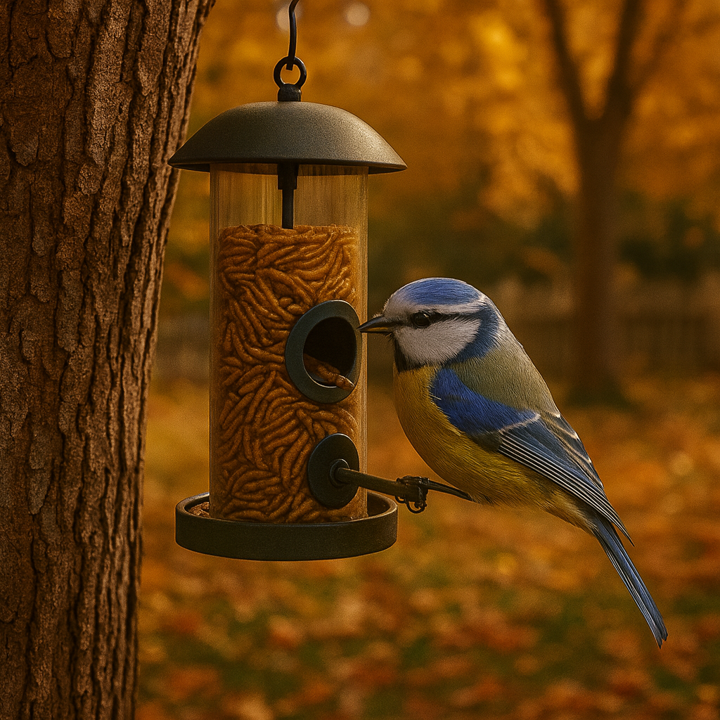 InsektenMix für Vögel, Hühner und Igel – nachhaltiges Naturfutter aus Mehlwürmern und Soldatenfliegenlarven